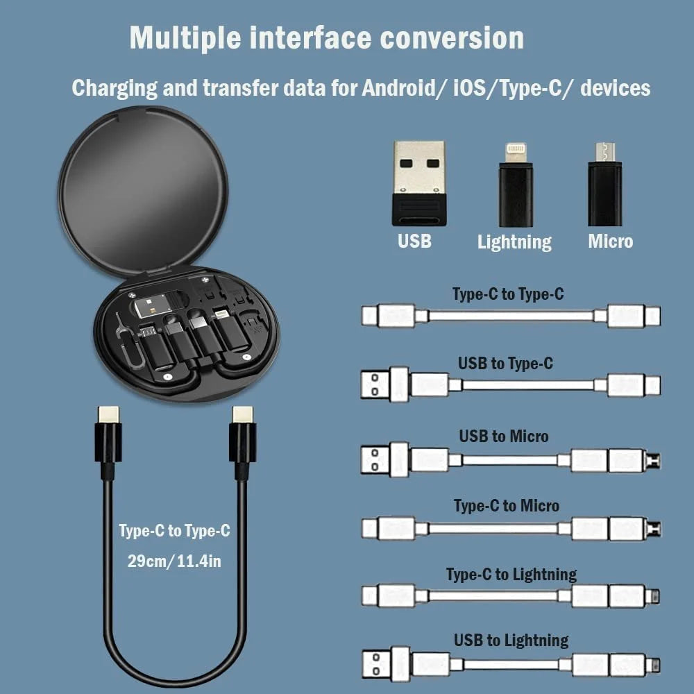 Multi-Function Mobile Phone Data Cable